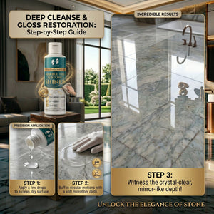 💎 Premium Marble & Tile Shiner - Deep Clean & Brilliant Shine 🌟